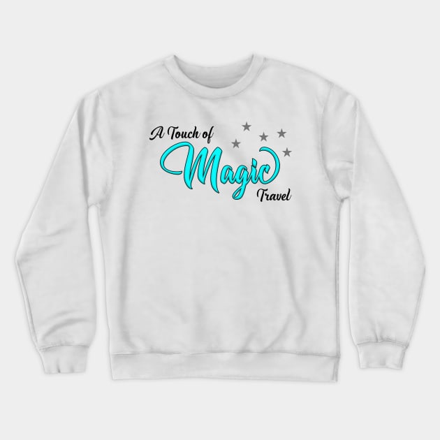 Blue ATOM Logo Crewneck Sweatshirt by A Touch of Magic Travel